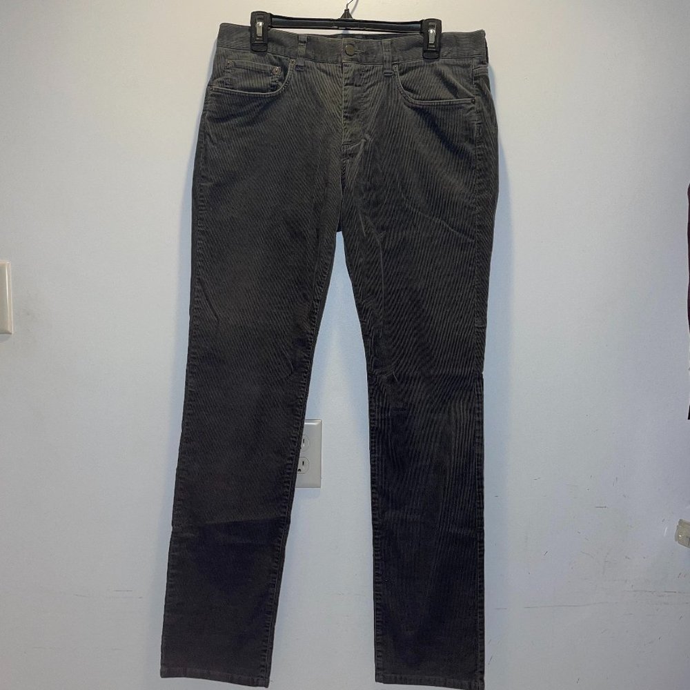 Vince Men's Brown Corduroy Pants Relaxed Fit (33x33)